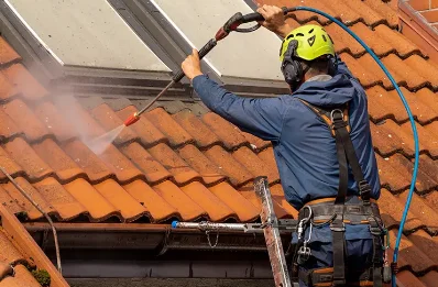 Démoussage et hydrofuge de toiture à Angomont